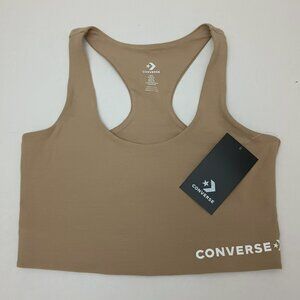 Converse Star Chevron Bra Top Women's Size S Color: Nomad Khaki (Beige) - Sample